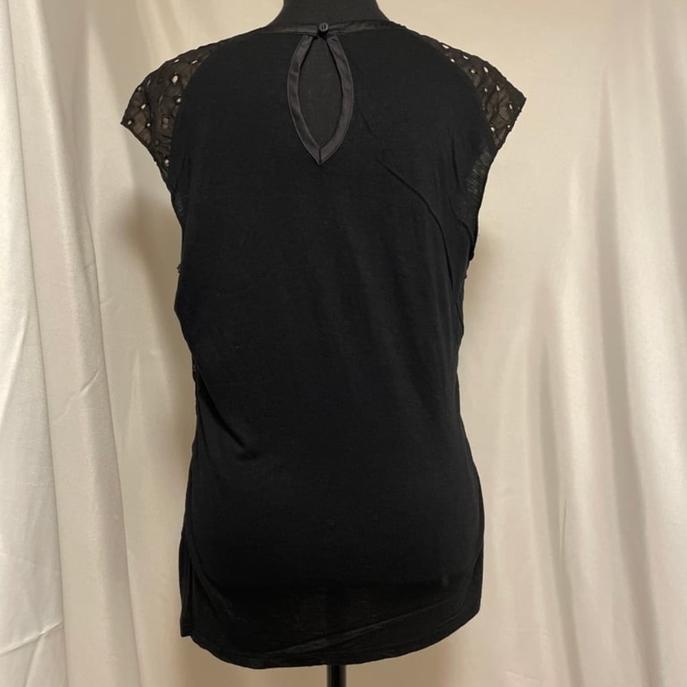 The Limited Open Eyelet‎ Style Double Layered Sleeveless Top Evening Classy - Picture 5 of 7